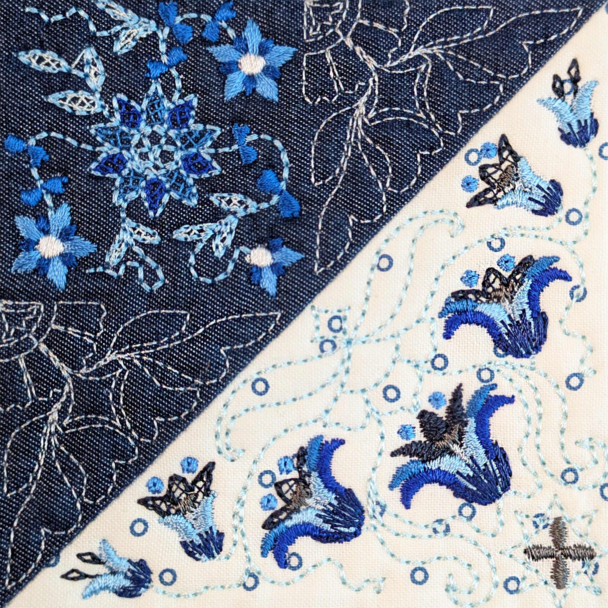 BOM Woodland Wonderland Quilt - Block 7 In the hoop machine embroidery designs