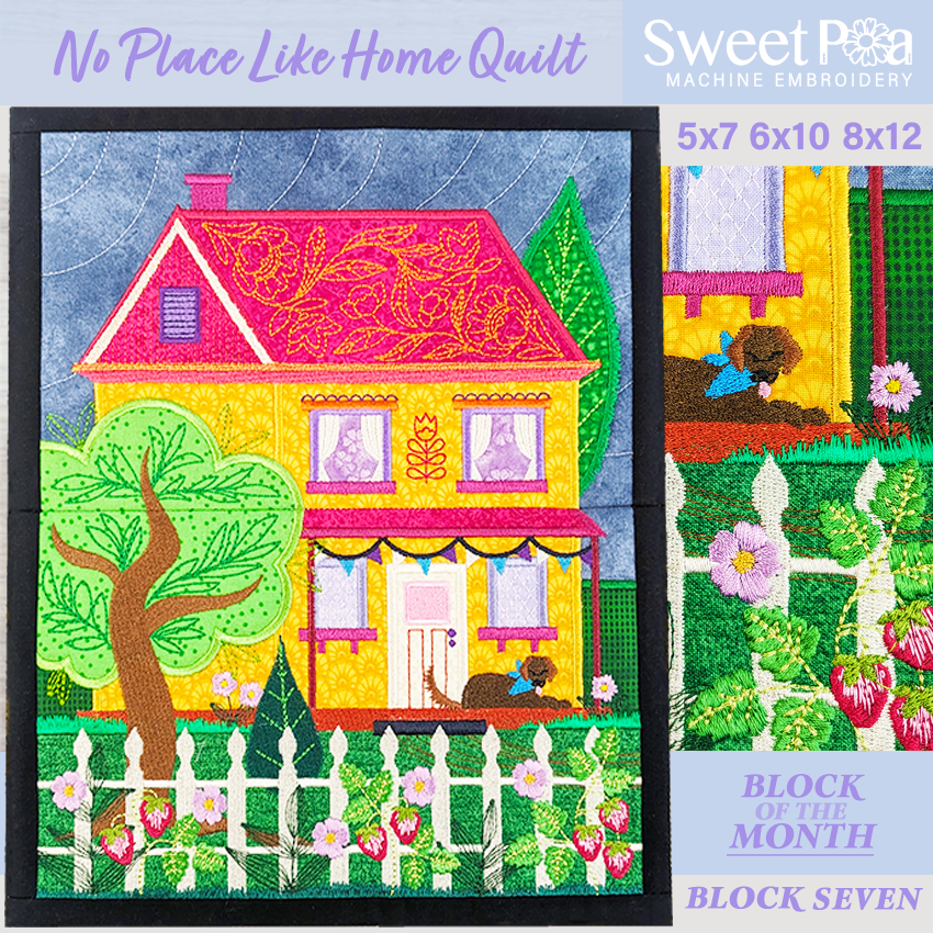 BOM No Place Like Home Quilt Block 7