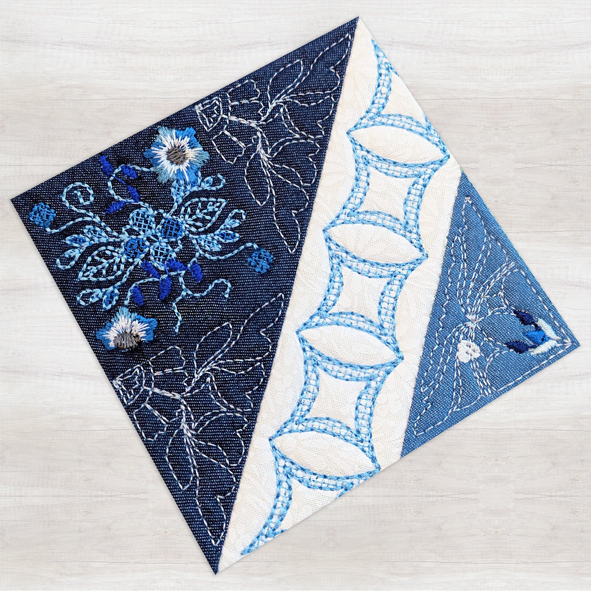 BOM Woodland Wonderland Quilt - Block 5 In the hoop machine embroidery designs