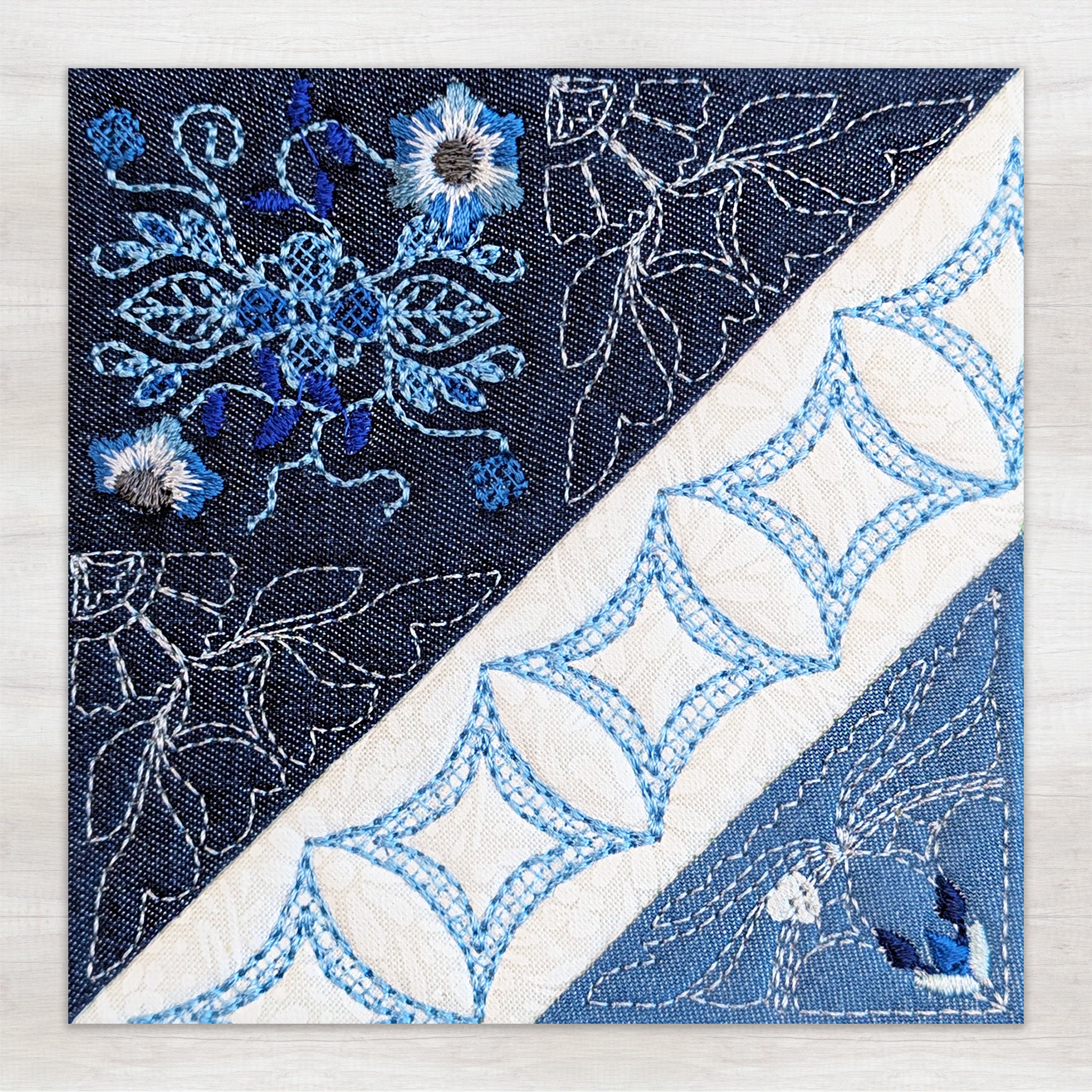 BOM Woodland Wonderland Quilt - Block 5 In the hoop machine embroidery designs
