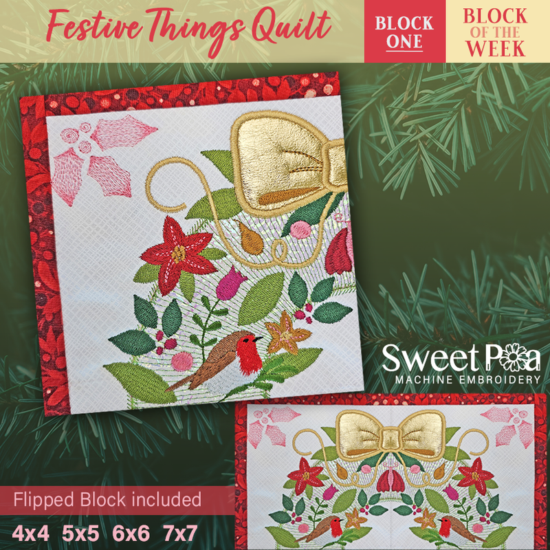 Festive Things BOW Block 1 and sizes