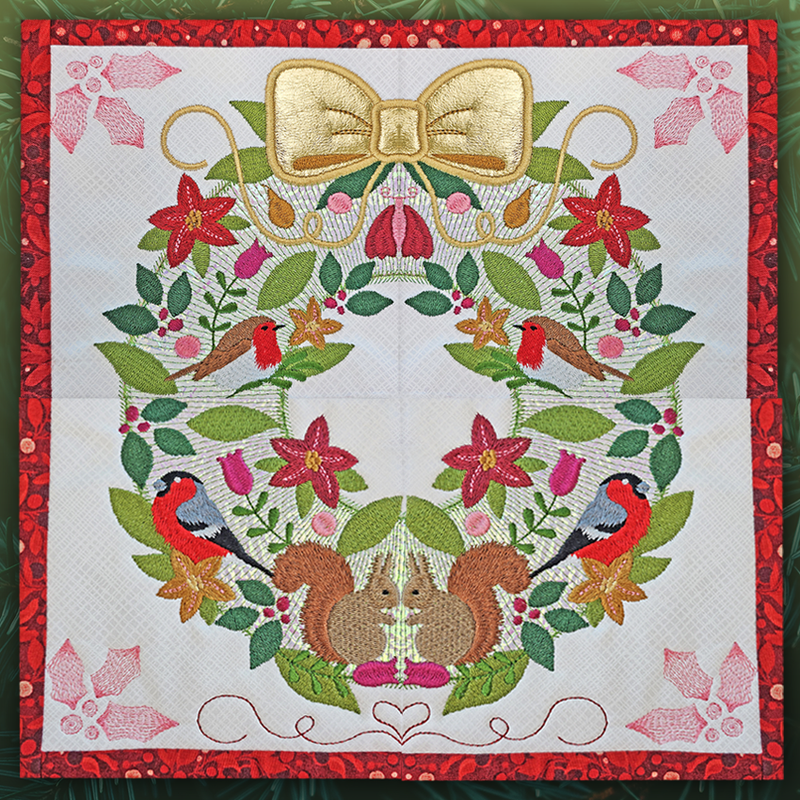 Festive Things BOW Blocks 1 and 2 together