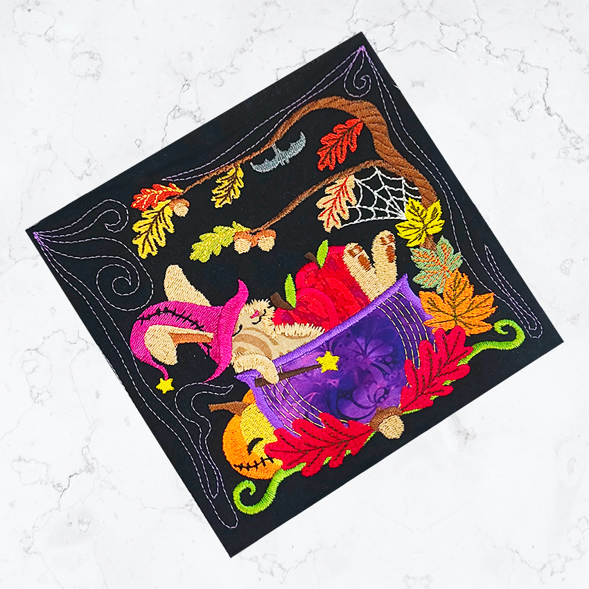 BOW Fright or Fall Quilt - Block 10