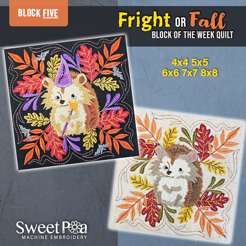 BOW Fright or Fall Quilt - Block 5