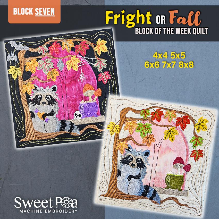 BOW Fright or Fall Quilt - Block 7