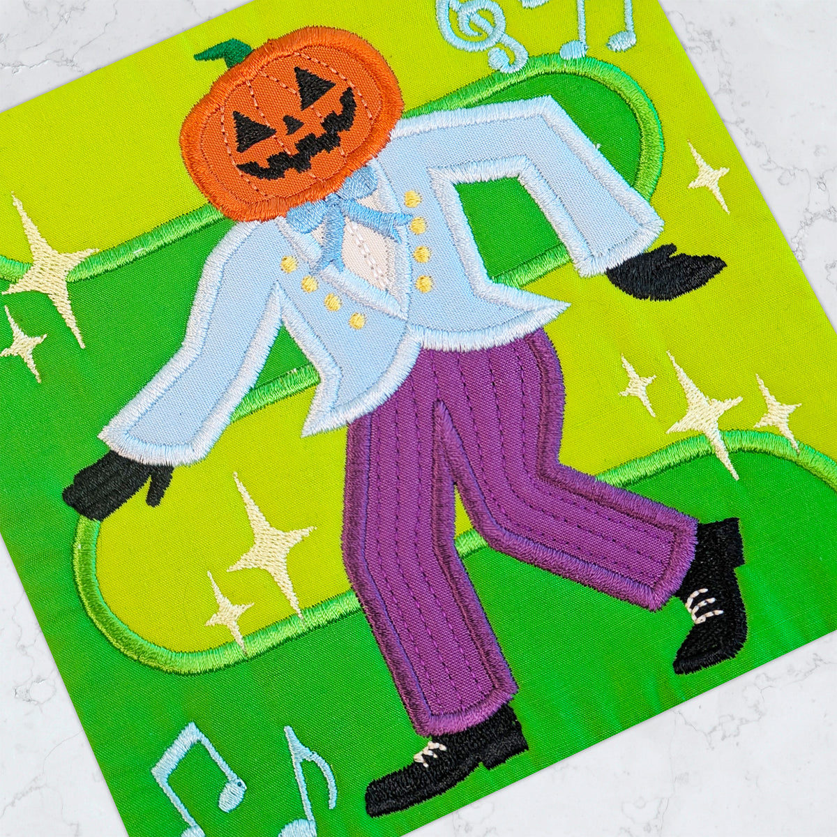 BOW Monster Dance Quilt - Block 13 In the hoop machine embroidery designs