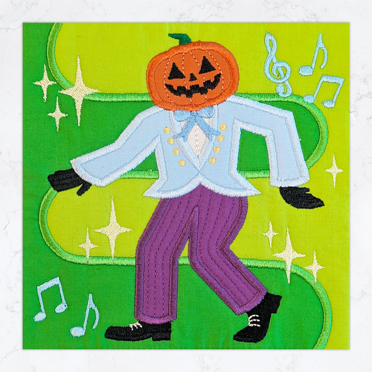 BOW Monster Dance Quilt - Block 13 In the hoop machine embroidery designs