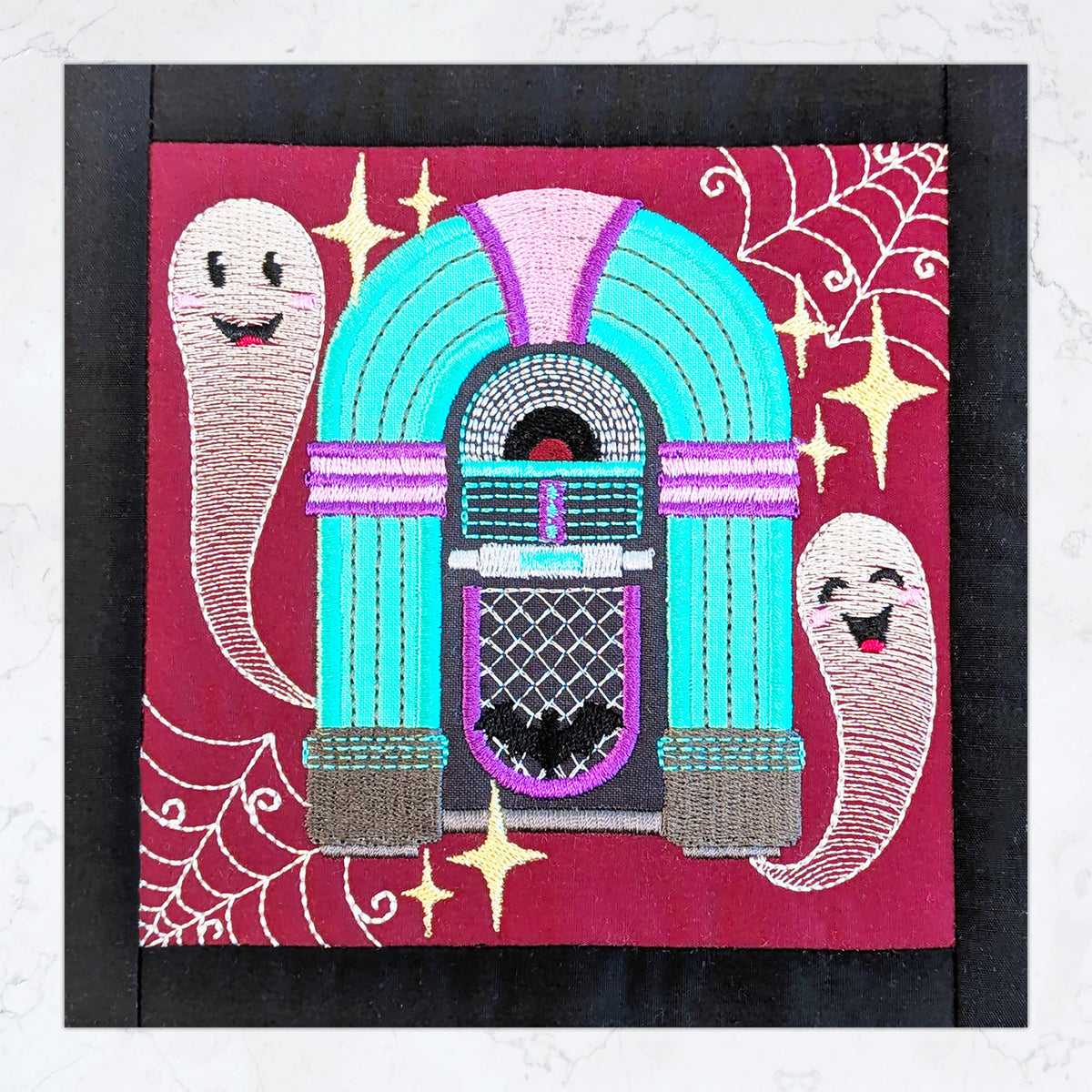 BOW Monster Dance Quilt - Block 14 In the hoop machine embroidery designs