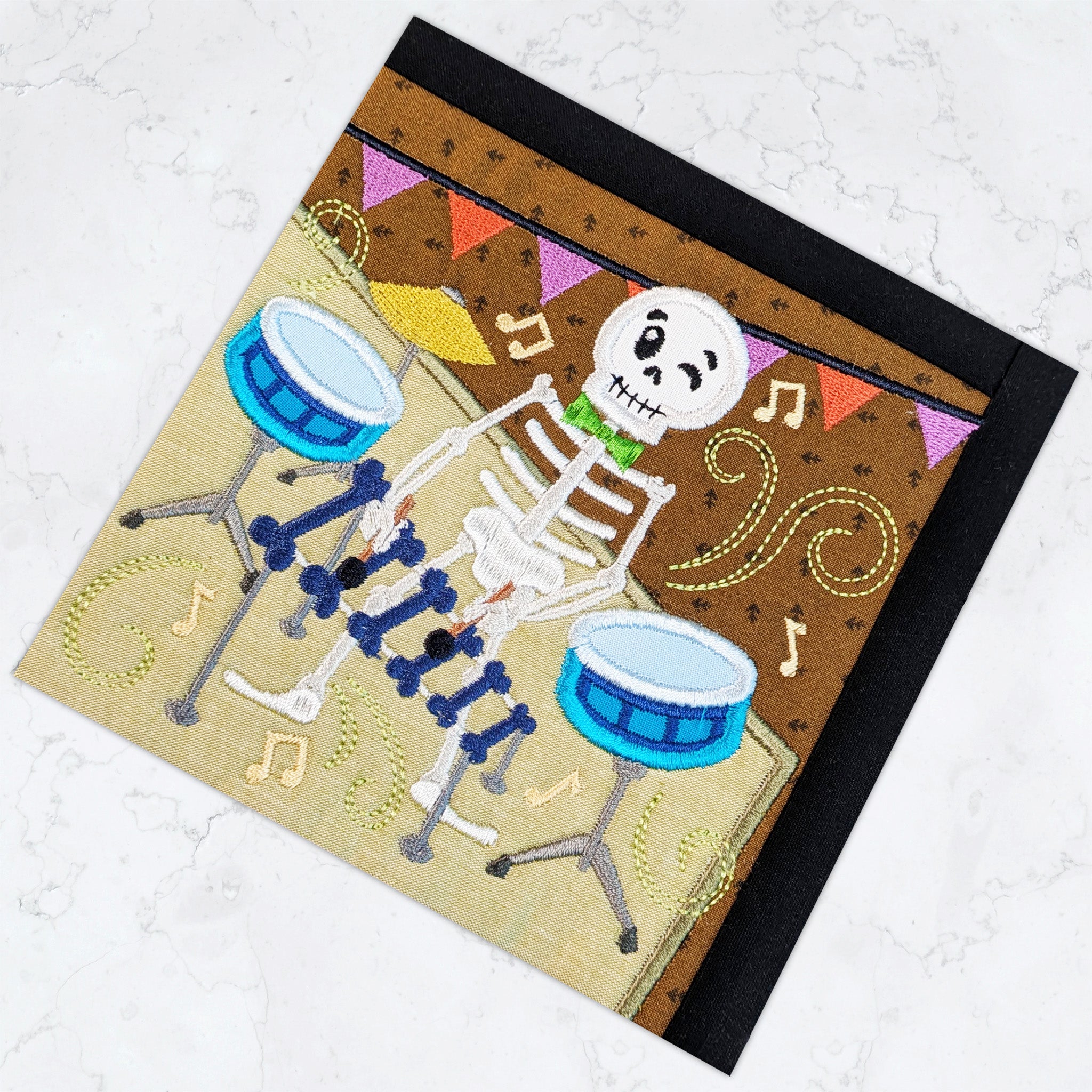 BOW Monster Dance Quilt - Block 2 In the hoop machine embroidery designs
