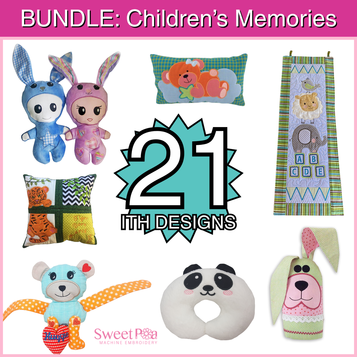 BUNDLE: Children's Memories In the hoop machine embroidery designs
