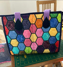 Hexie Bag 6x10 7x12 9.5x14 - Sweet Pea In The Hoop Machine Embroidery Design