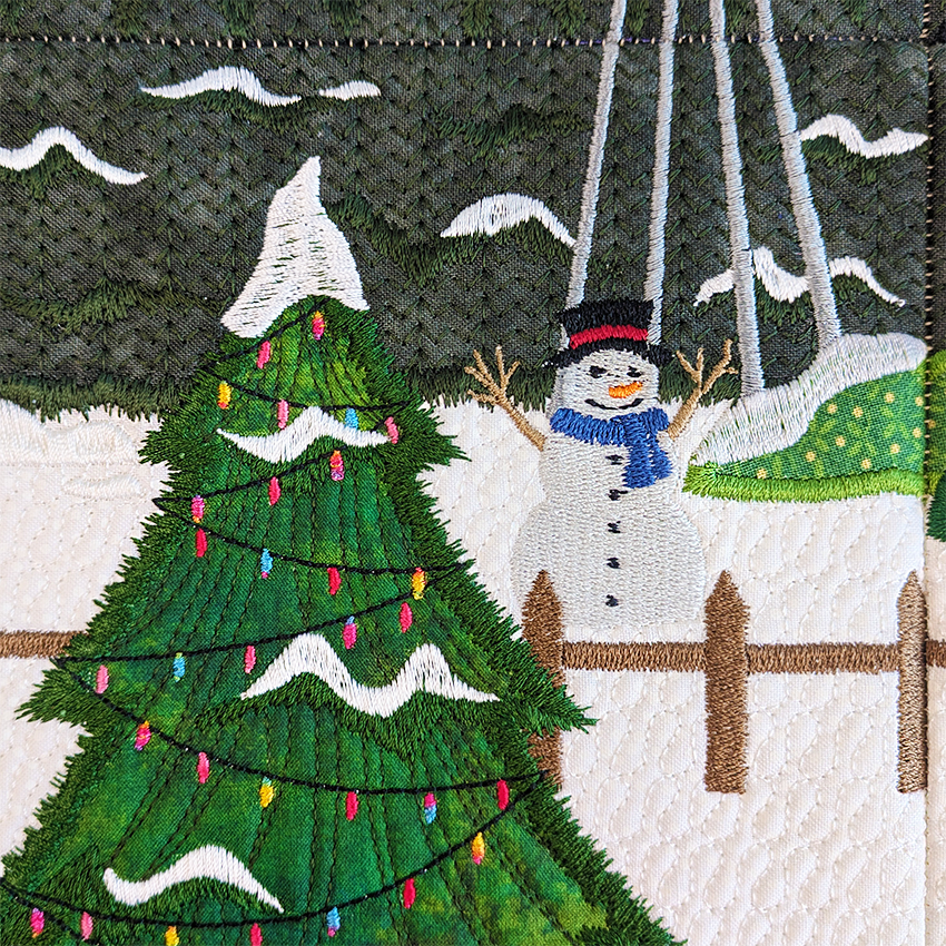 Barn Scene Mini Quilt or Hanger