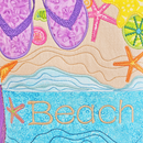 Big Beach Bag 6x10 7x12 - Sweet Pea In The Hoop Machine Embroidery Design