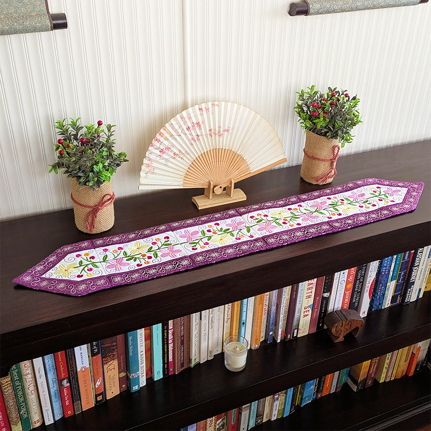 Blossoms and Berries Table Runner