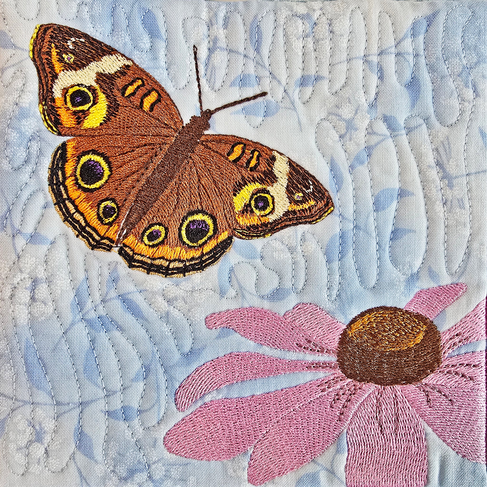 Butterfly Garden Hanger In the hoop machine embroidery designs