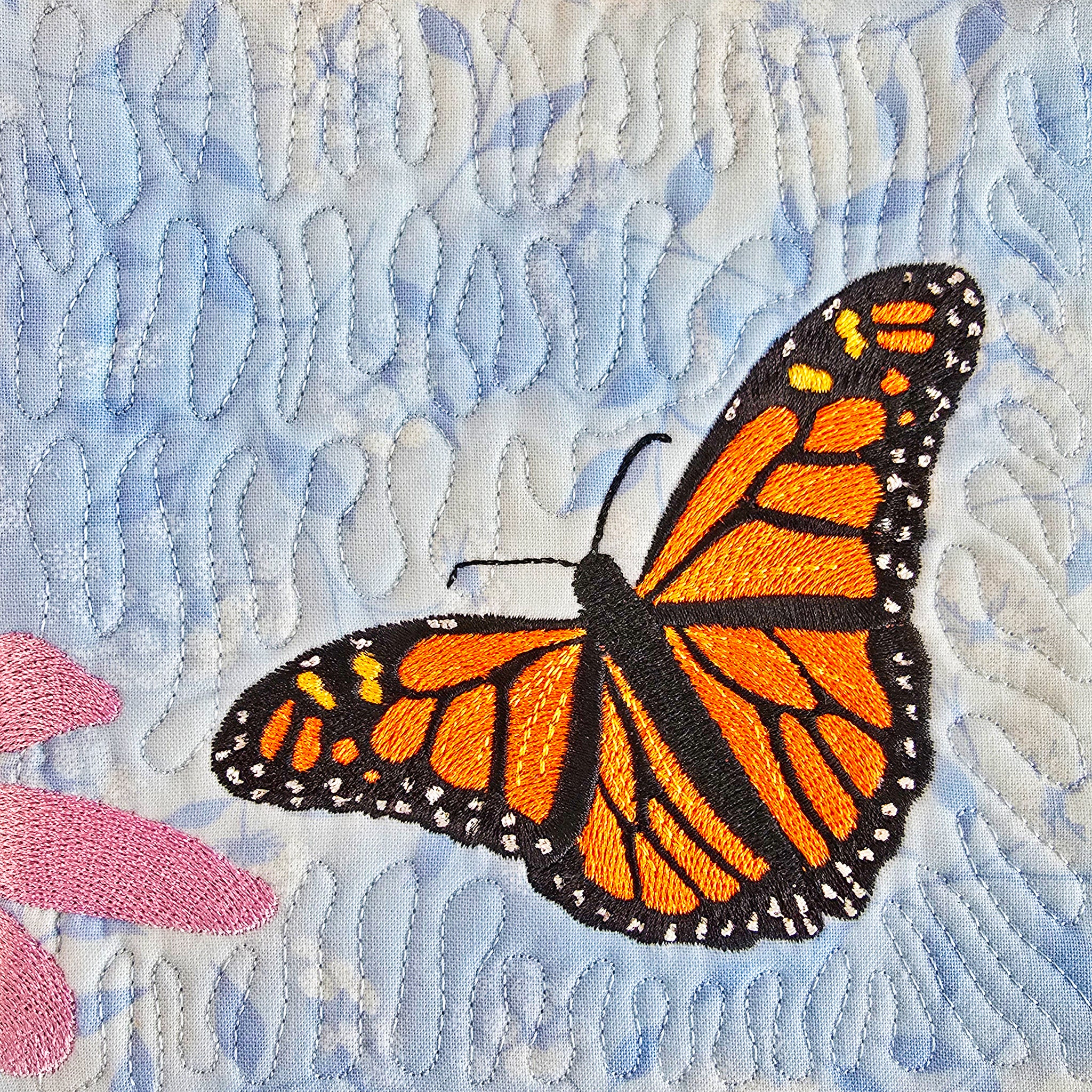 Butterfly Garden Hanger In the hoop machine embroidery designs