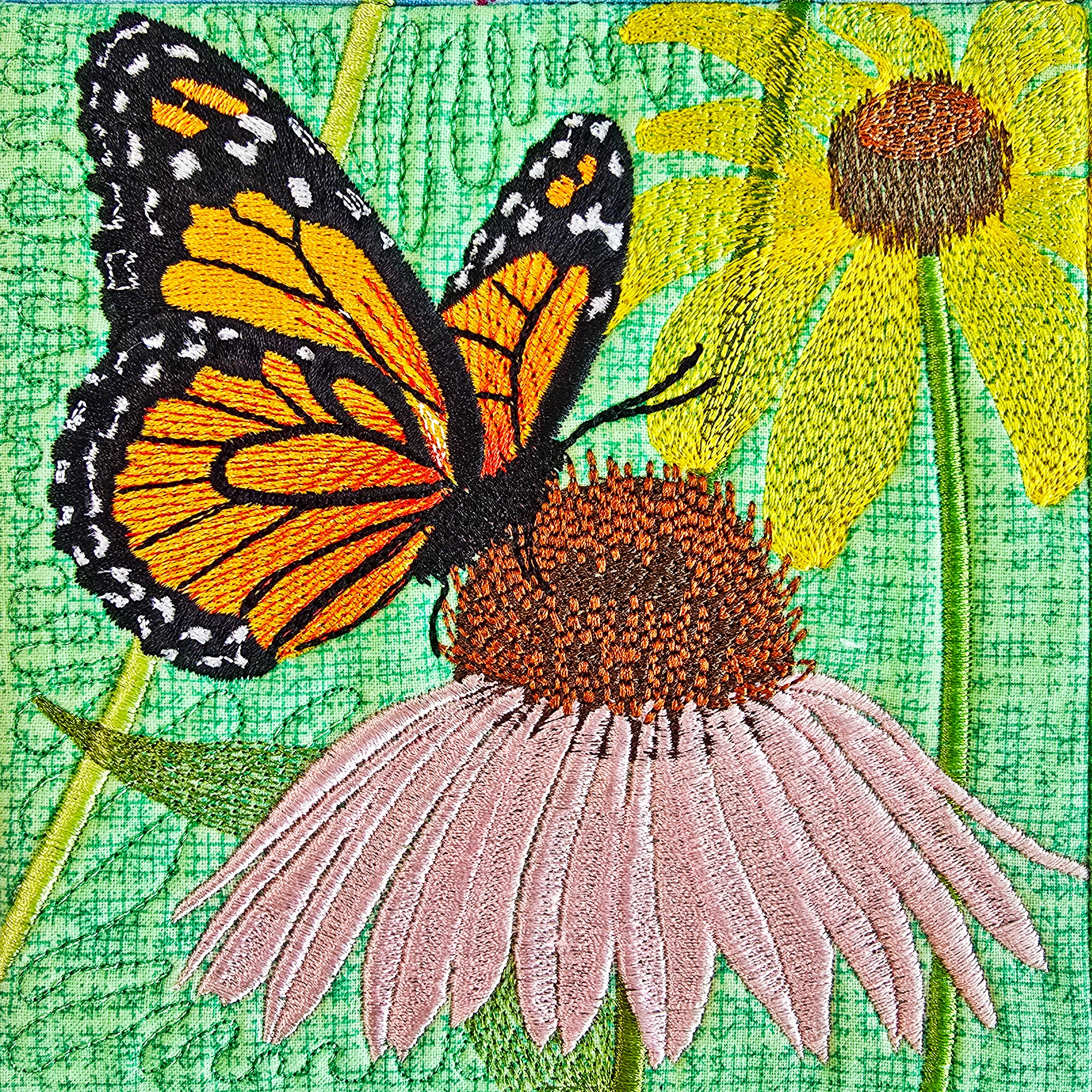 Butterfly Garden Hanger In the hoop machine embroidery designs