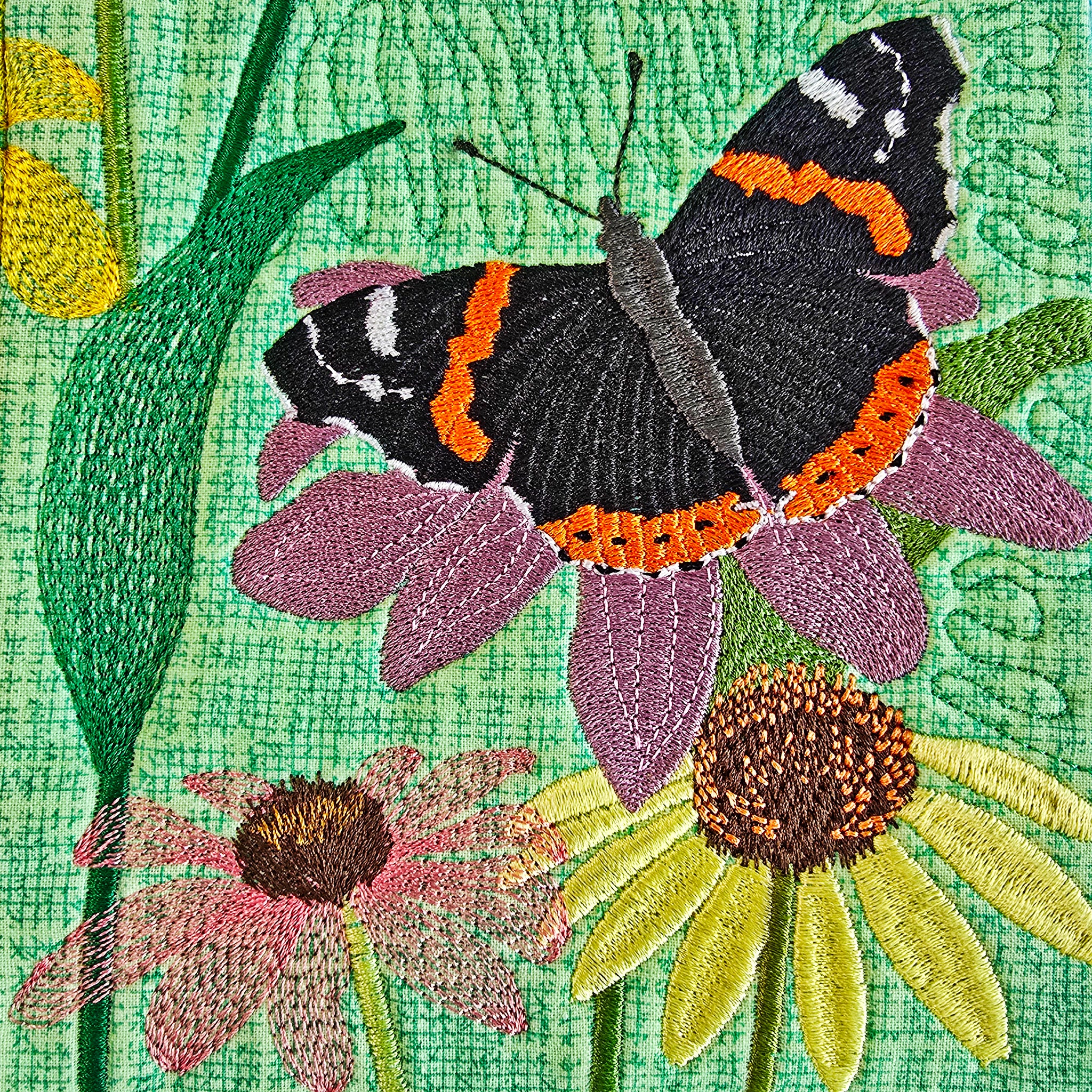 Butterfly Garden Hanger In the hoop machine embroidery designs