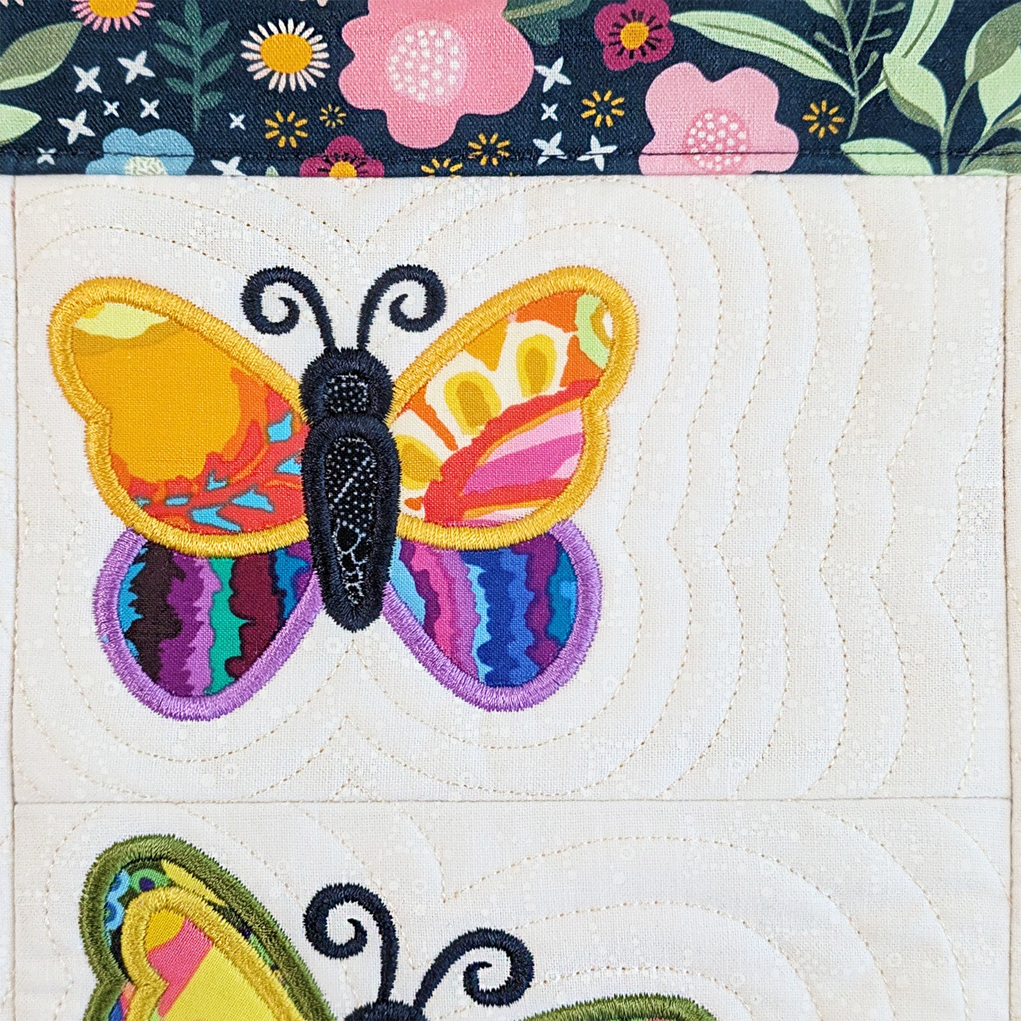 Butterfly Blocks and Quilt In the hoop machine embroidery designs