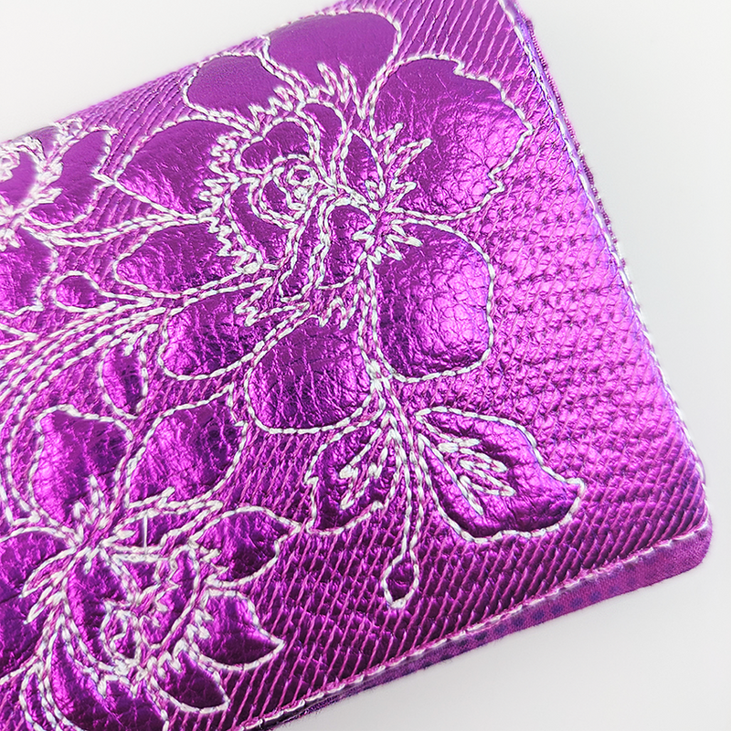 Camelia Wallet 5x7 ITH machine embroidery design