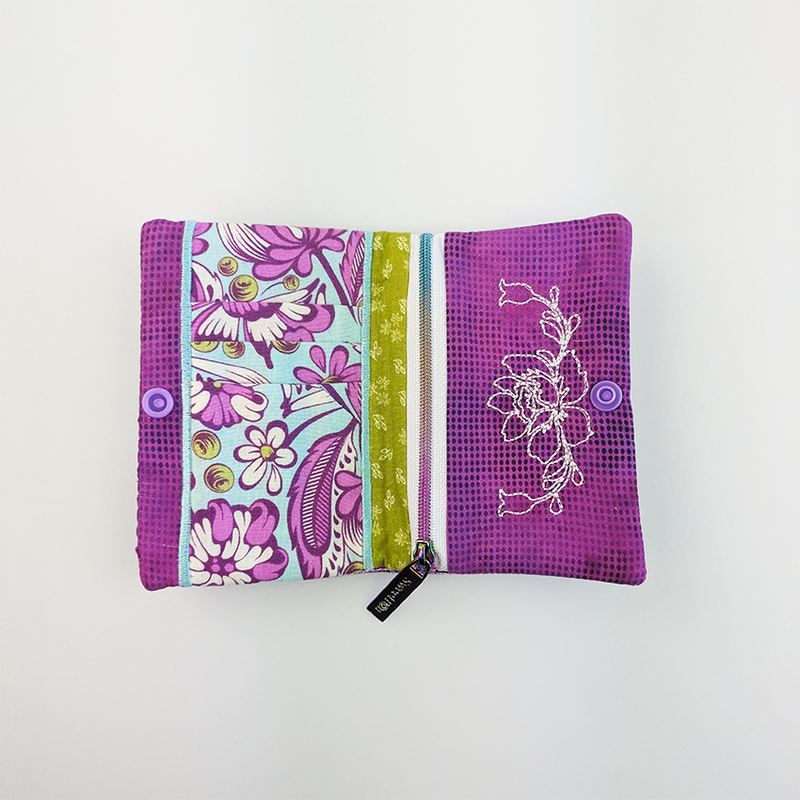 Camelia Wallet 5x7 ITH machine embroidery design
