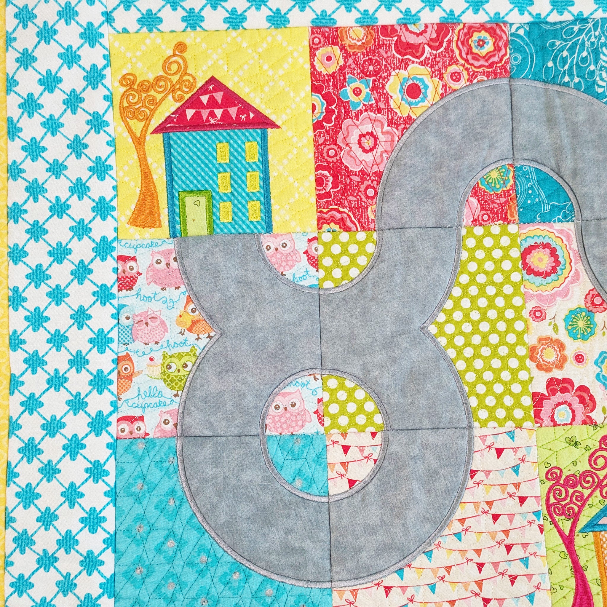 Car Play Mat Quilt In the hoop machine embroidery designs