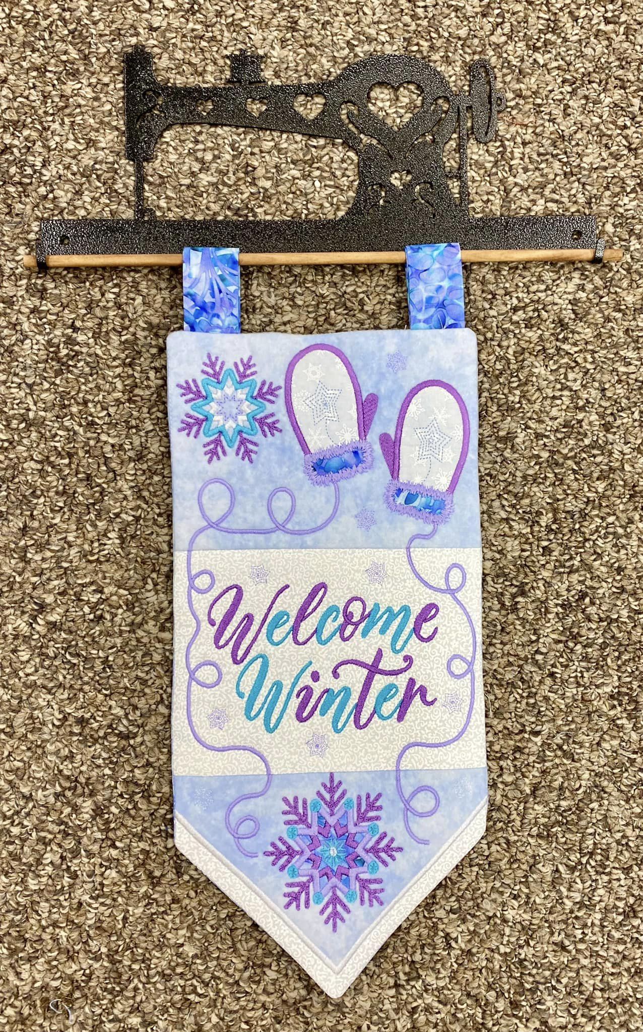 Welcome Winter Flag 5x7 6x10 7x12