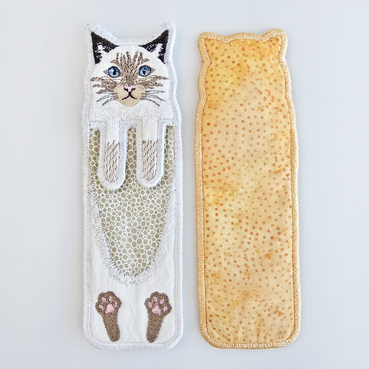 Cat Bookmark Set ITH Design