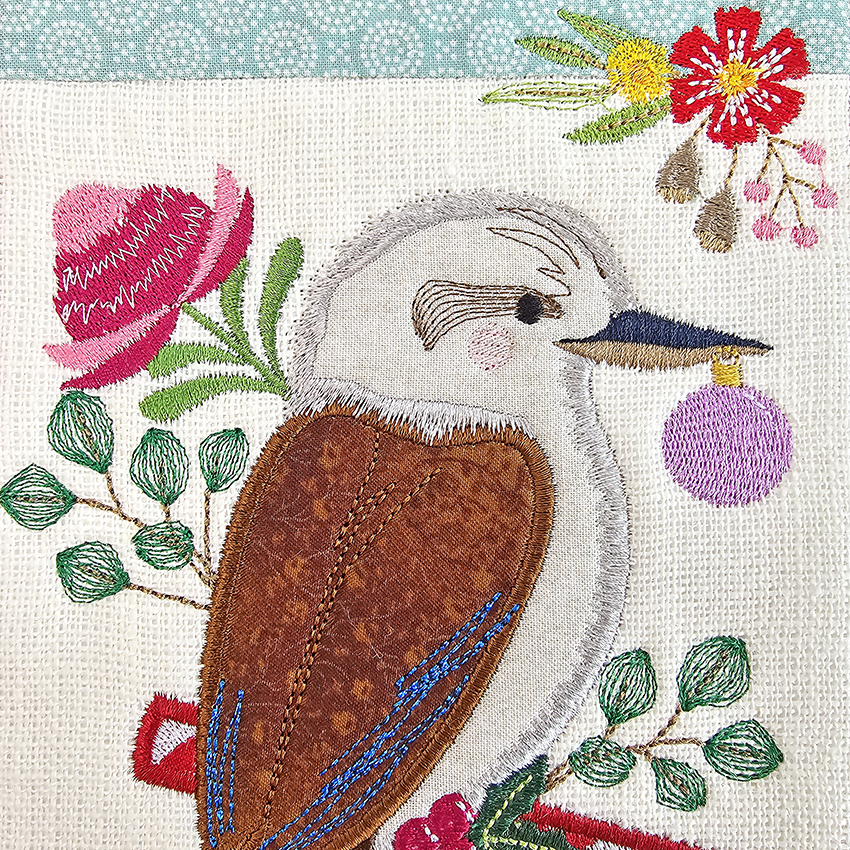 Christmas Australiana Table Runner kookaburra