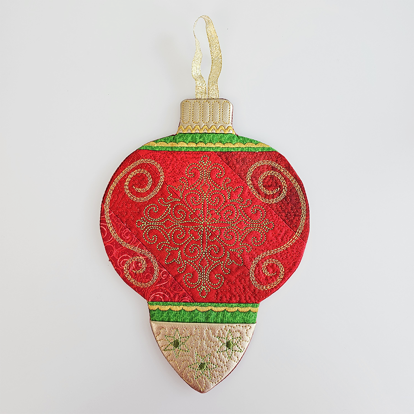 Christmas Ornament Mug Rug Set