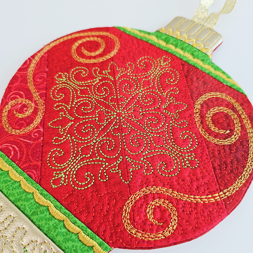 Christmas Ornament Mug Rug Set