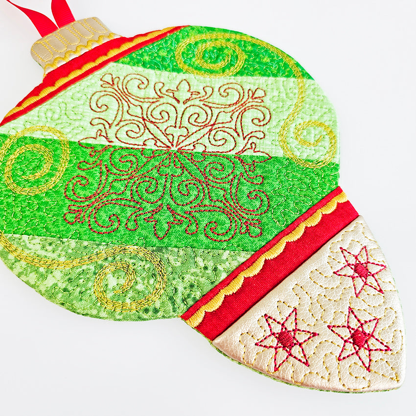 Christmas Ornament Mug Rug Set