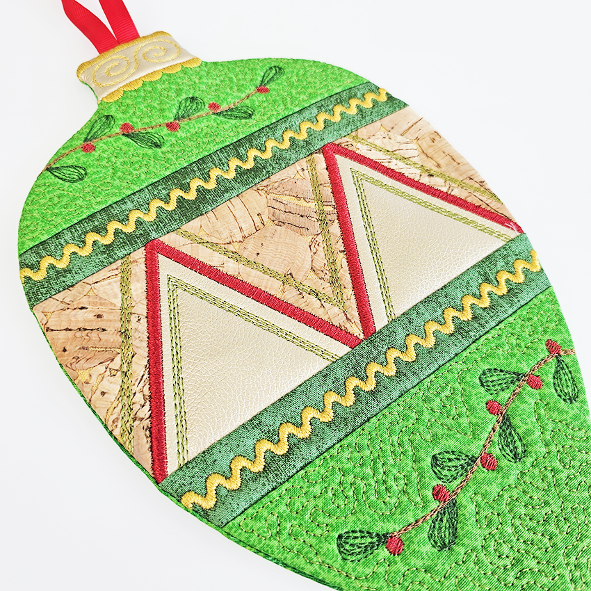 Christmas Ornament Mug Rug Set