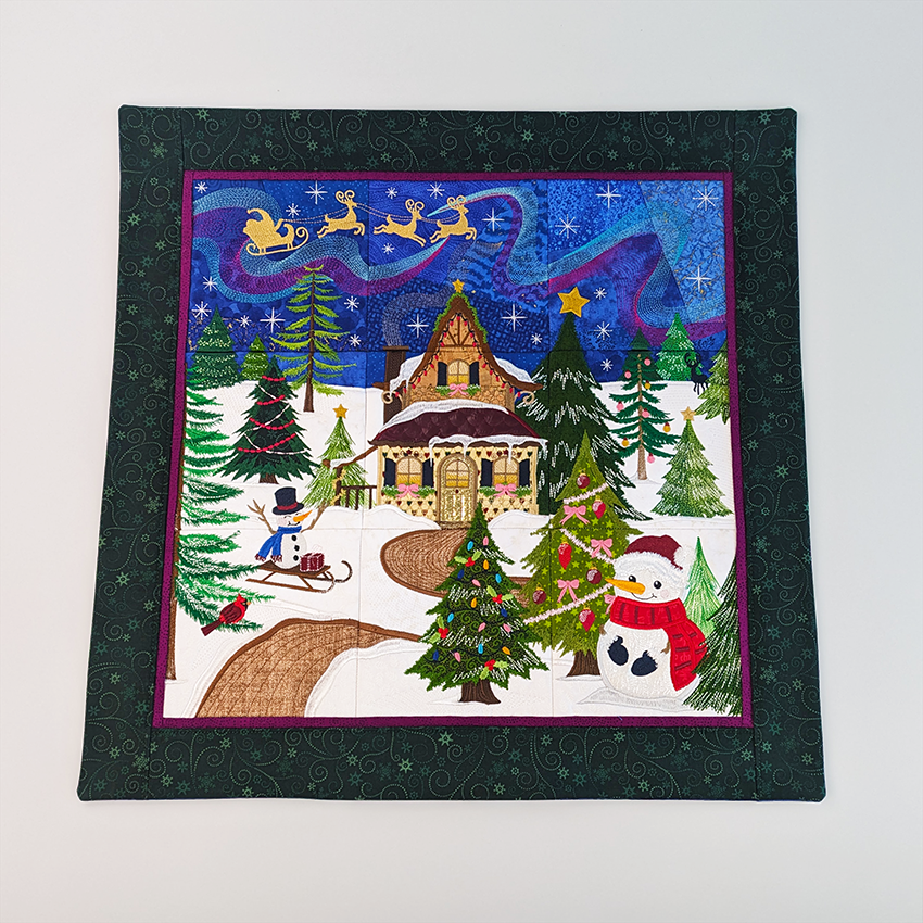 Christmas Scene Mini Quilt