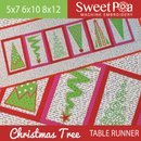 Christmas Tree Table Runner 5x7 6x10 8x12