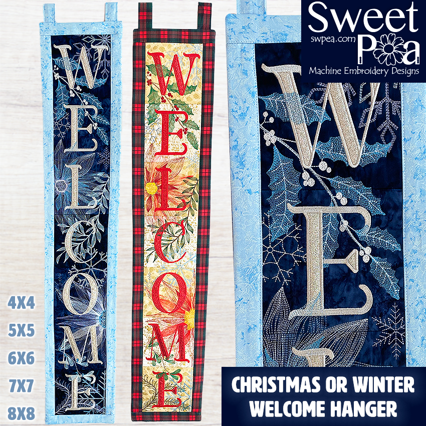 Christmas or Winter Welcome Hanger