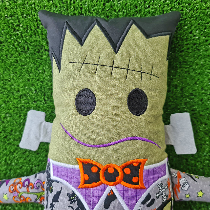 Frankenstein Stuffie In the hoop machine embroidery designs