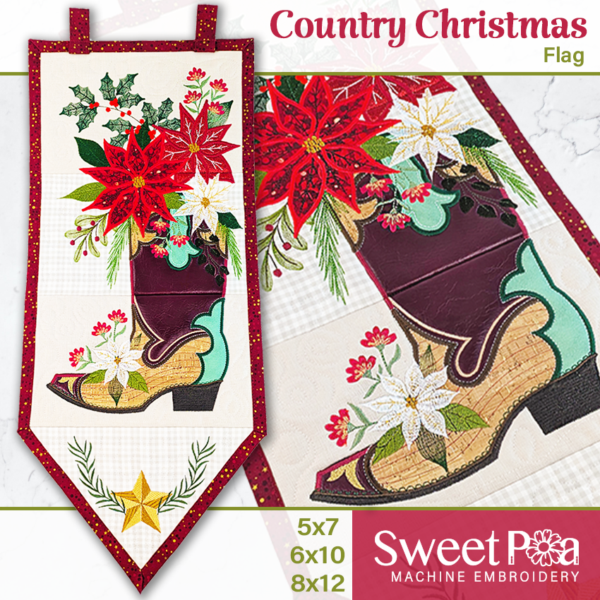 Country Christmas Flag