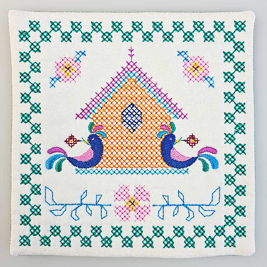 Cross Stitch Coaster 2