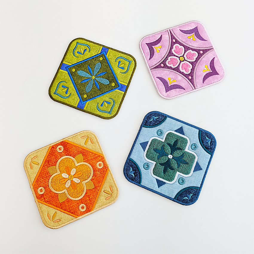 Decorative Tile Coasters