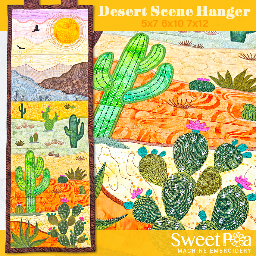 desert scene hanger ith design 