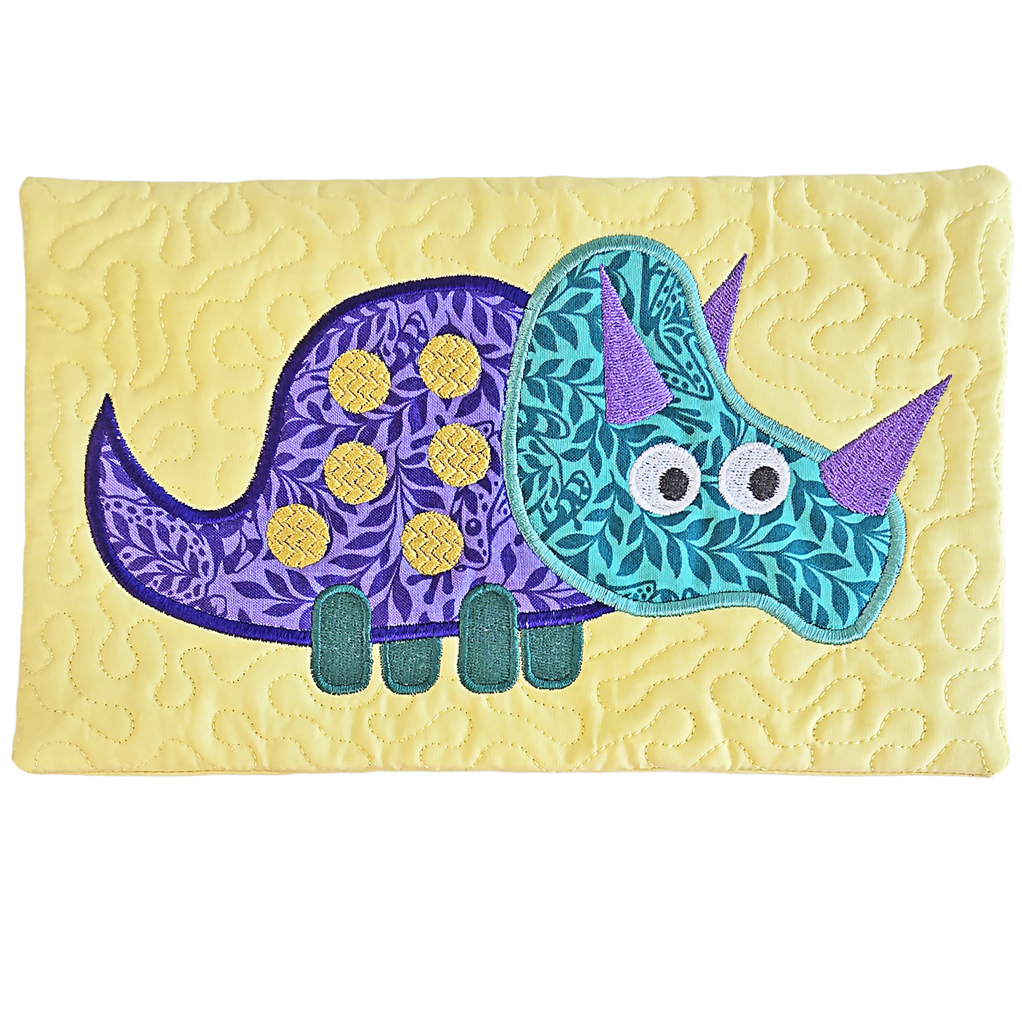 Dinosaur Quilt Add On Blocks In the hoop machine embroidery designs