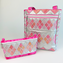 double diamond tote bag and zipper purse sold separately 