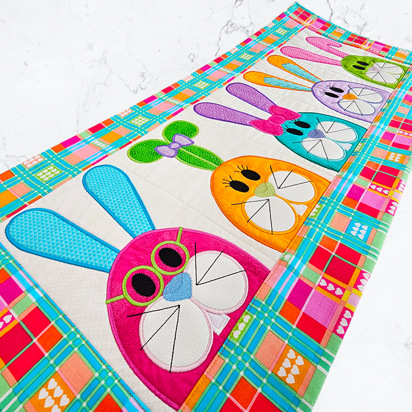 Easter Bunny Table Runner 5x7 6x10 8x12