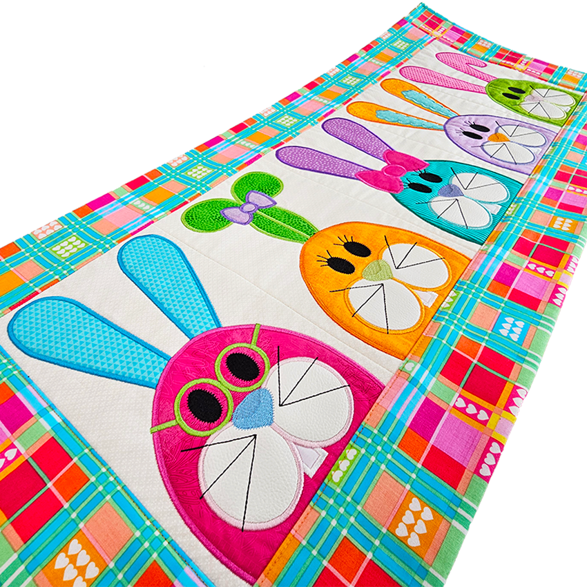 Easter Bunny Table Runner 5x7 6x10 8x12