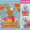 easter egg globe, decoration, fabric, pvc, in the hoop, machine embroidery, bunny, eggs, snow, happy easter