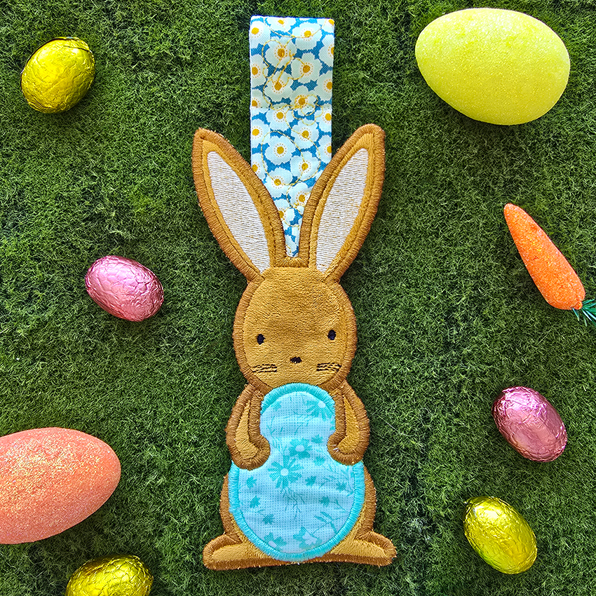 Easter Egg Hunt Hanger or Markers In the hoop machine embroidery designs