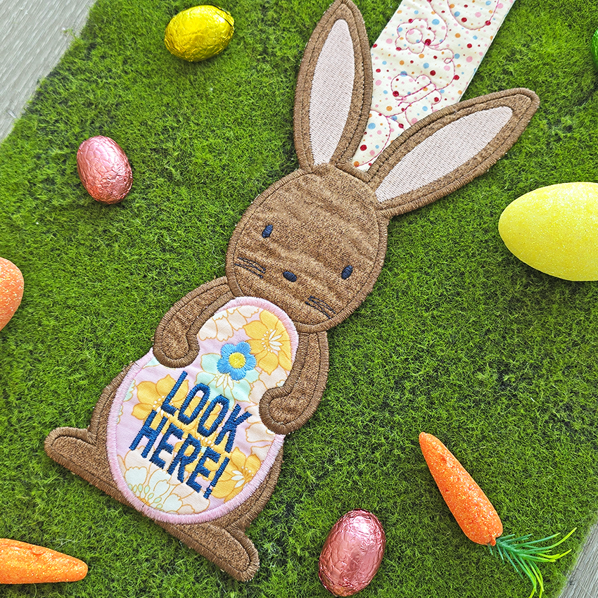 Easter Egg Hunt Hanger or Markers In the hoop machine embroidery designs