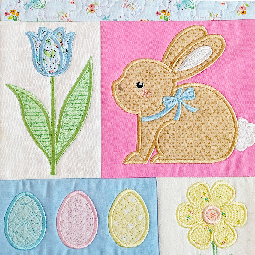Easter Fun Hanger In the hoop machine embroidery designs