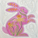 BOW Easter Quilt As You Go - Block 3 - Sweet Pea In The Hoop Machine Embroidery Design